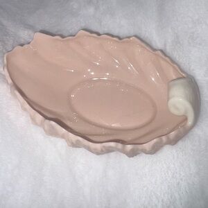 Lenox  vintage Pink Shell-Shaped Ceramic Dish